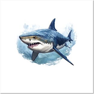 Blue Shark Posters and Art